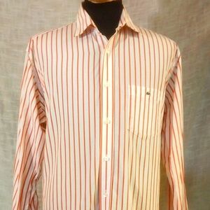 Striped long sleeve dress shirt